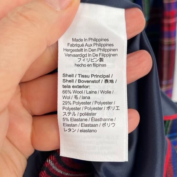 NWT J. Crew Black Red Blue Nipped in Blazer in Stewart Tartan Plaid size 2 - Picture 12 of 13